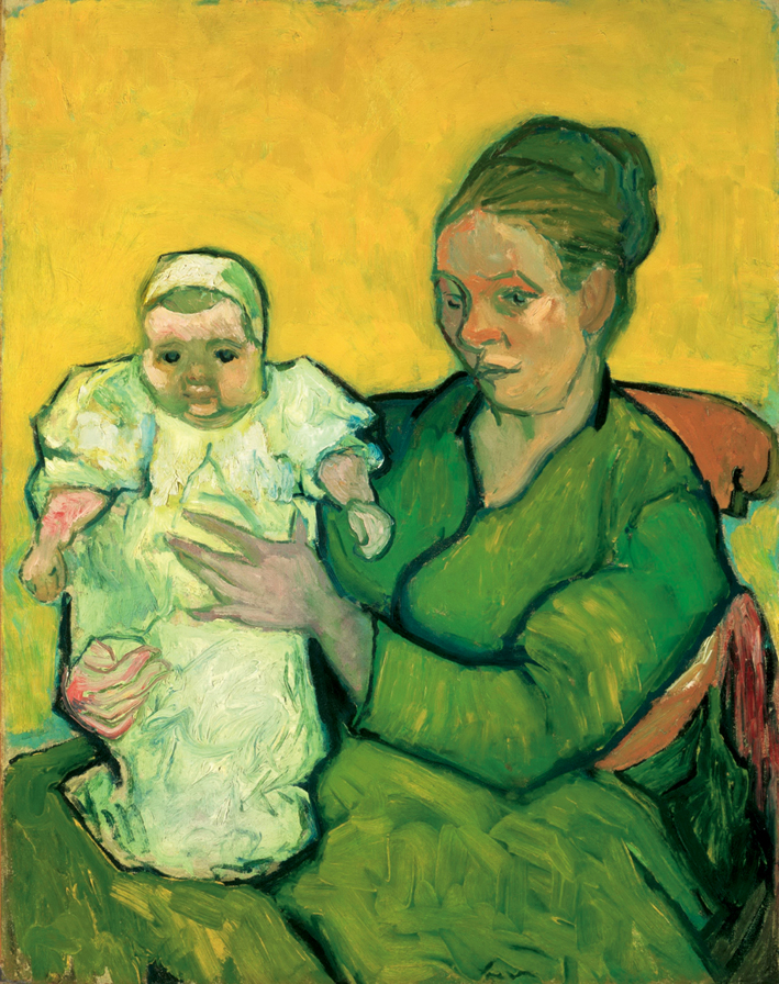  文森特·威廉·梵高  Vincent Willen Van Gogh —— 奥古斯特·卢琳与孩子的肖像